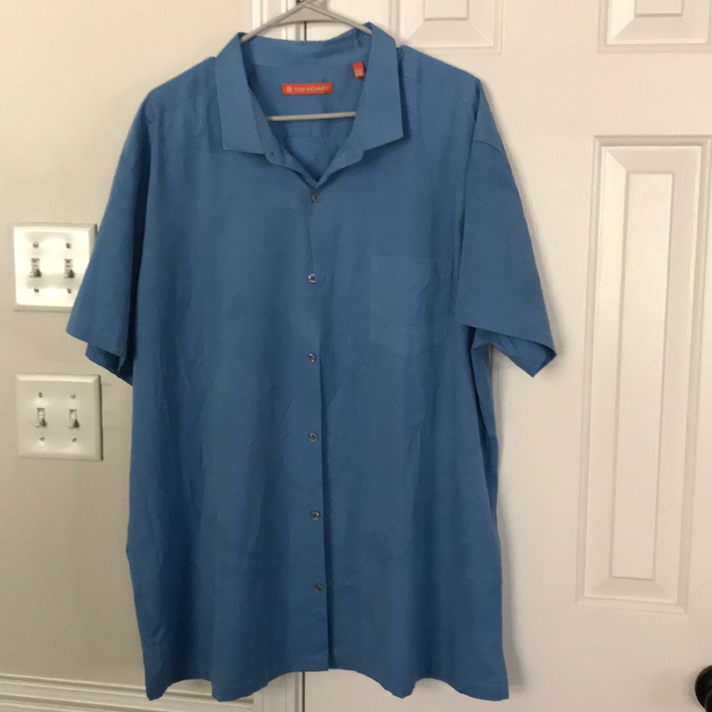 Tori Richard Blue Casual Button Down Shirt